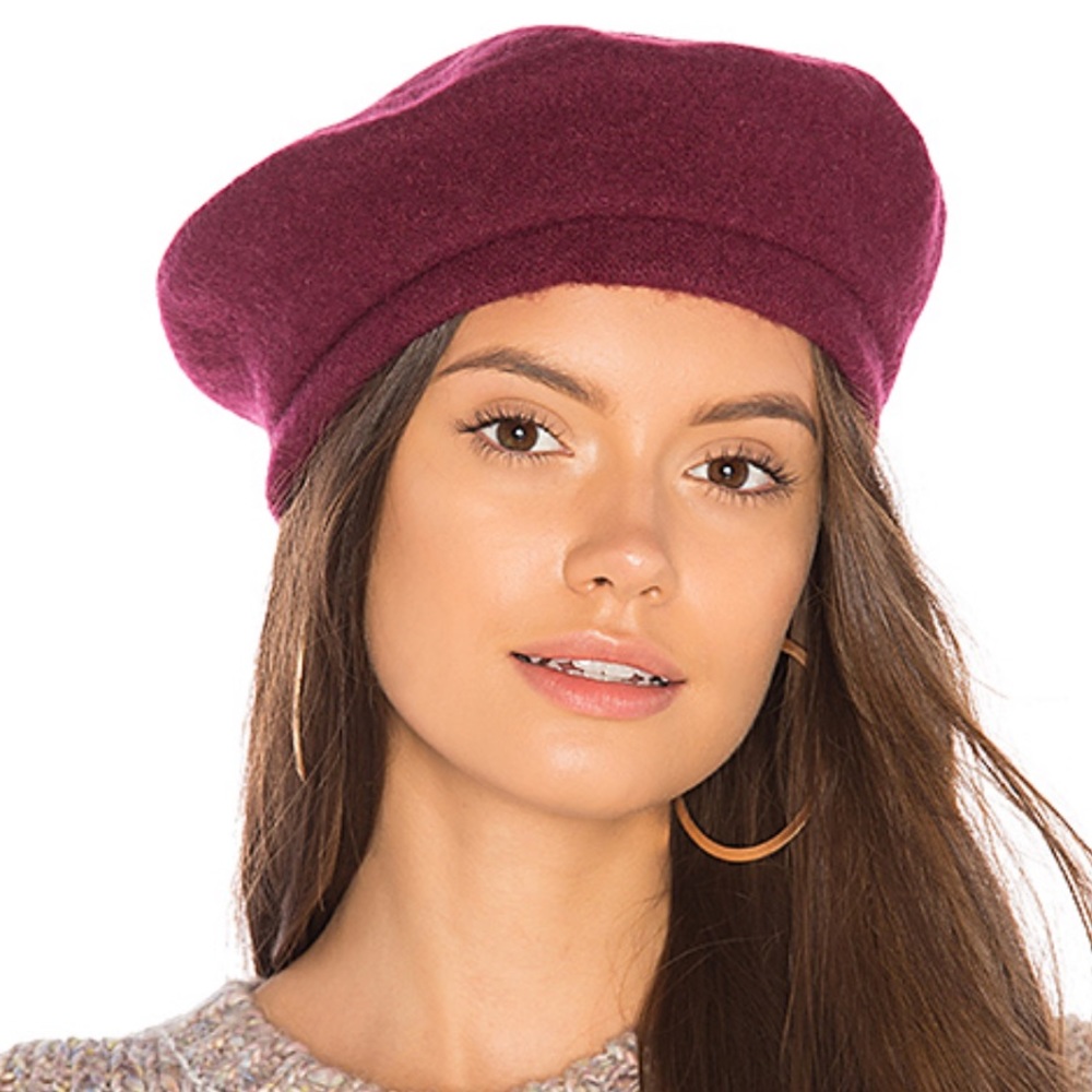 NET Brixton Heather Wine beret